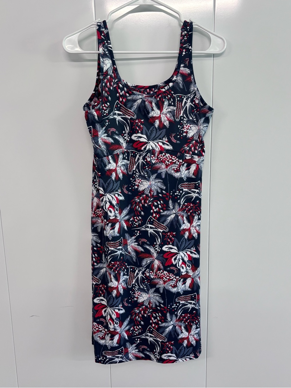 Columbia PFG Performance Fishing Gear Tank Dress Women's Small S Tropical Print